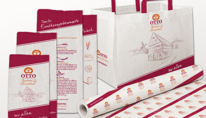 Packaging für Bäckerei Otto