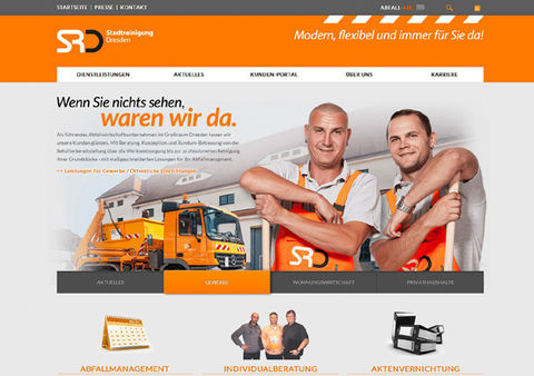 Responsive Webdesign der SRD