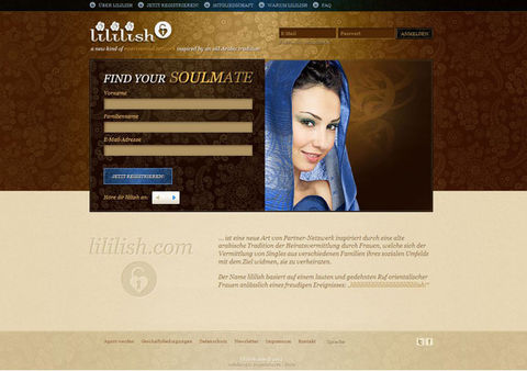 Lililish.com - das Single-Portal nach arabischer Tradition