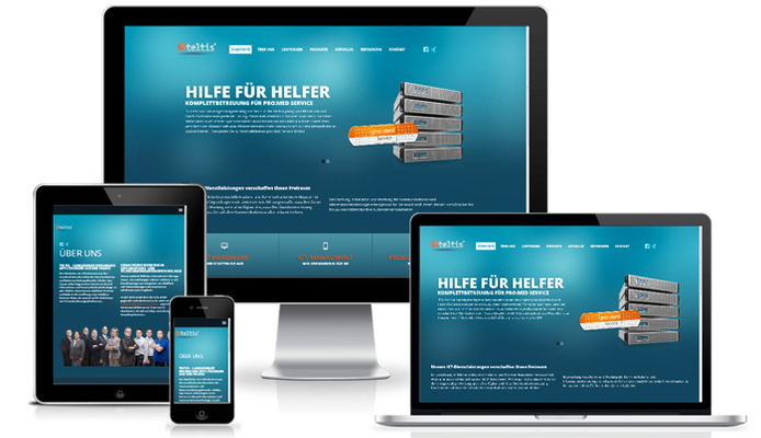 Responsive Website für teltis