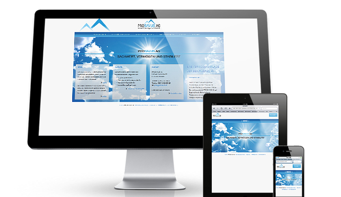 PROSAVUS Website online und mobil