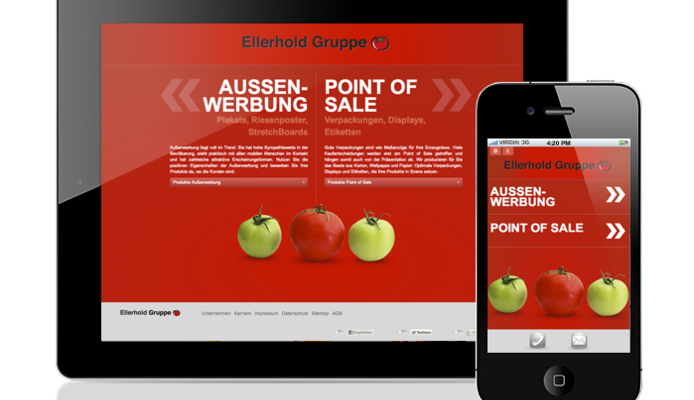 Responsive Website für Ellerhold AG